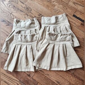 NWOT The Children's Place Girls Uniform Stretch Pleated Skorts - Size 6X/7 Slim